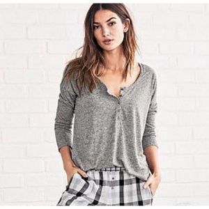 Victoria’s Secret VS Dreamer Henley Charcoal Gray
